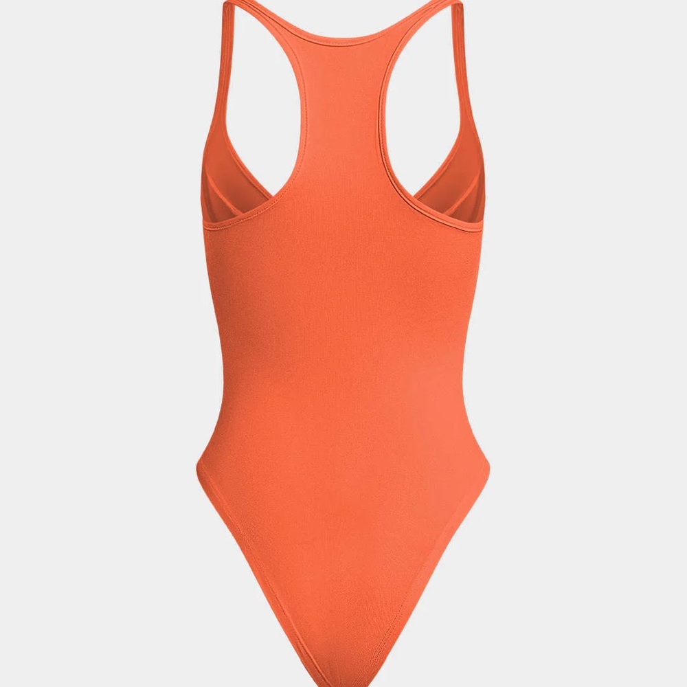 Micas Basic Solid Deep-V Neck Bustier Bodysuit 01… - image 2